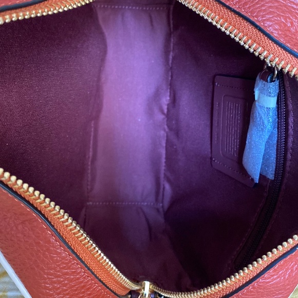 Coach Signature Jacquard Dempsey Crossbody Khaki Sunbeam - Picture 10 of 11